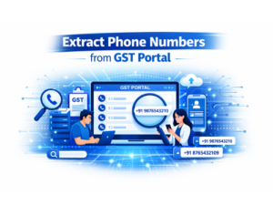 Extract Phone Numbers from GST Portal